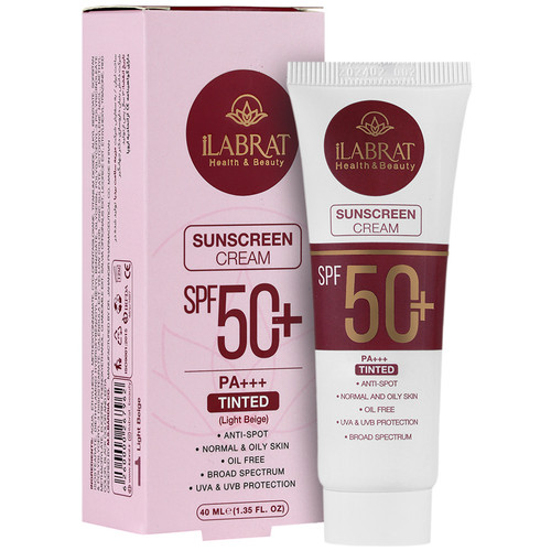 ضدآفتاب رنگی ایلابرت بژ روشن(مناسب برای پوست چرب و نرمال)